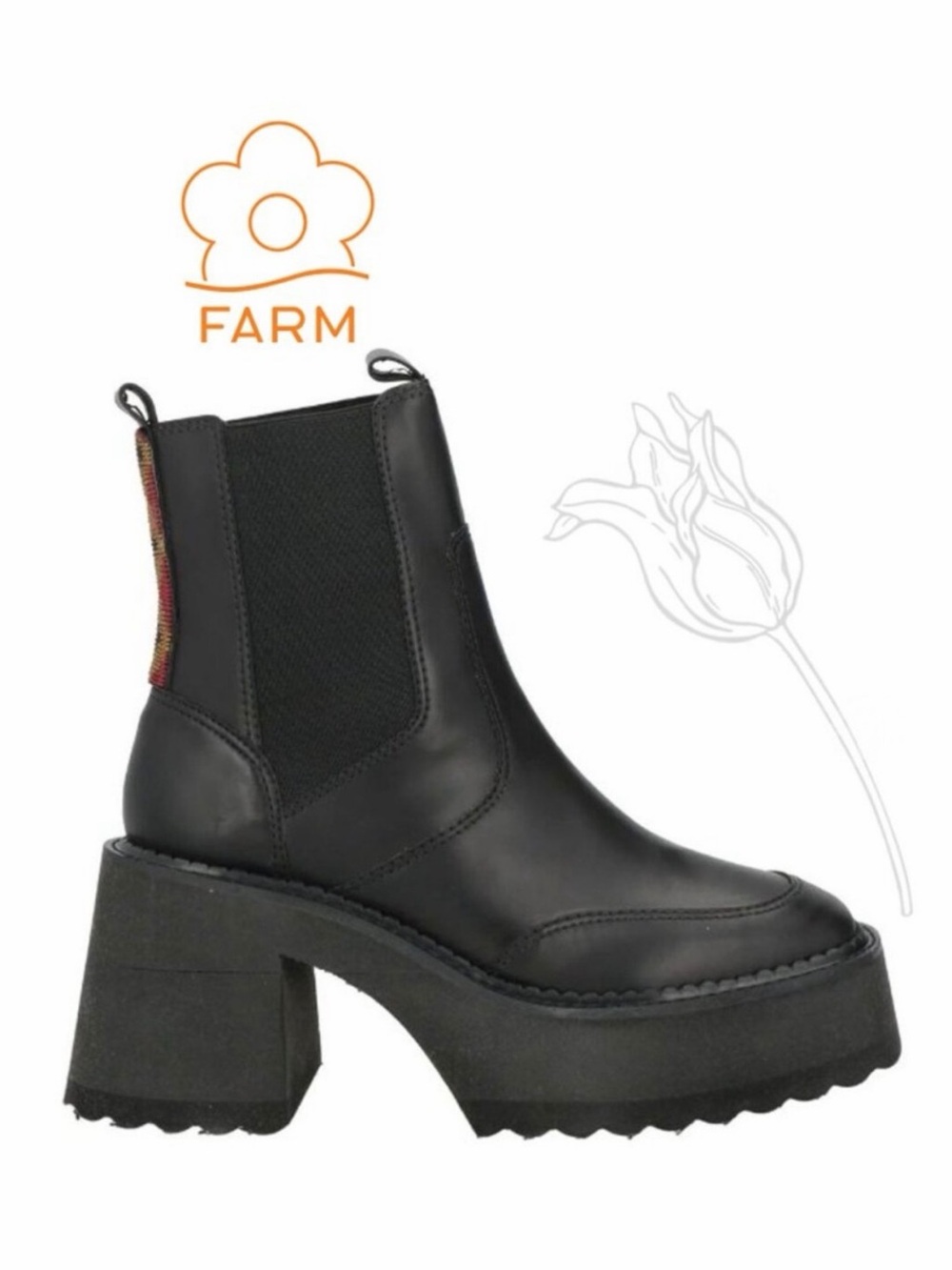 FARM RIO Block Heel Chelsea Ankle Boot